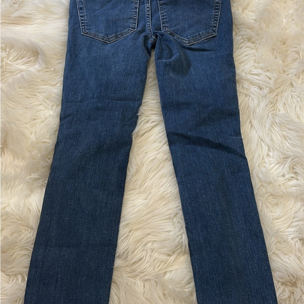 NWT Free People Dark Blue Distressed Skinny Jeans - Picture 5 of 5